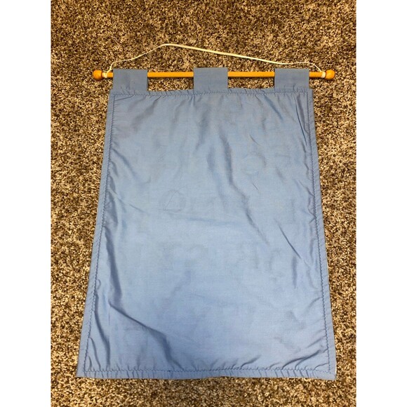 Alphabet Cross Stitch Needlepoint Hanging Decor Baby Nursery Playroom Vintage - Picture 11 of 12